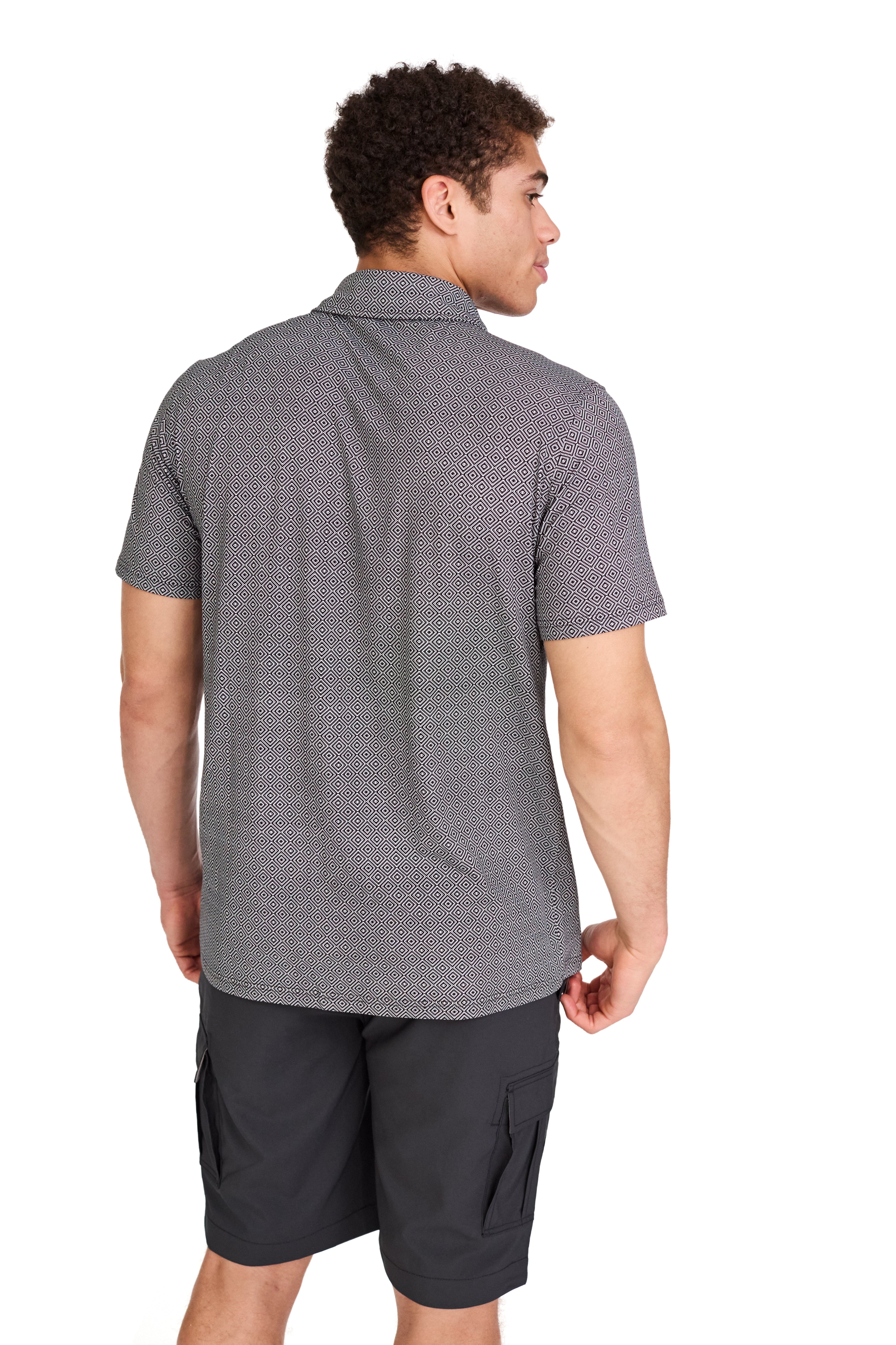 Mosaic Short Sleeve Button Up Shirt