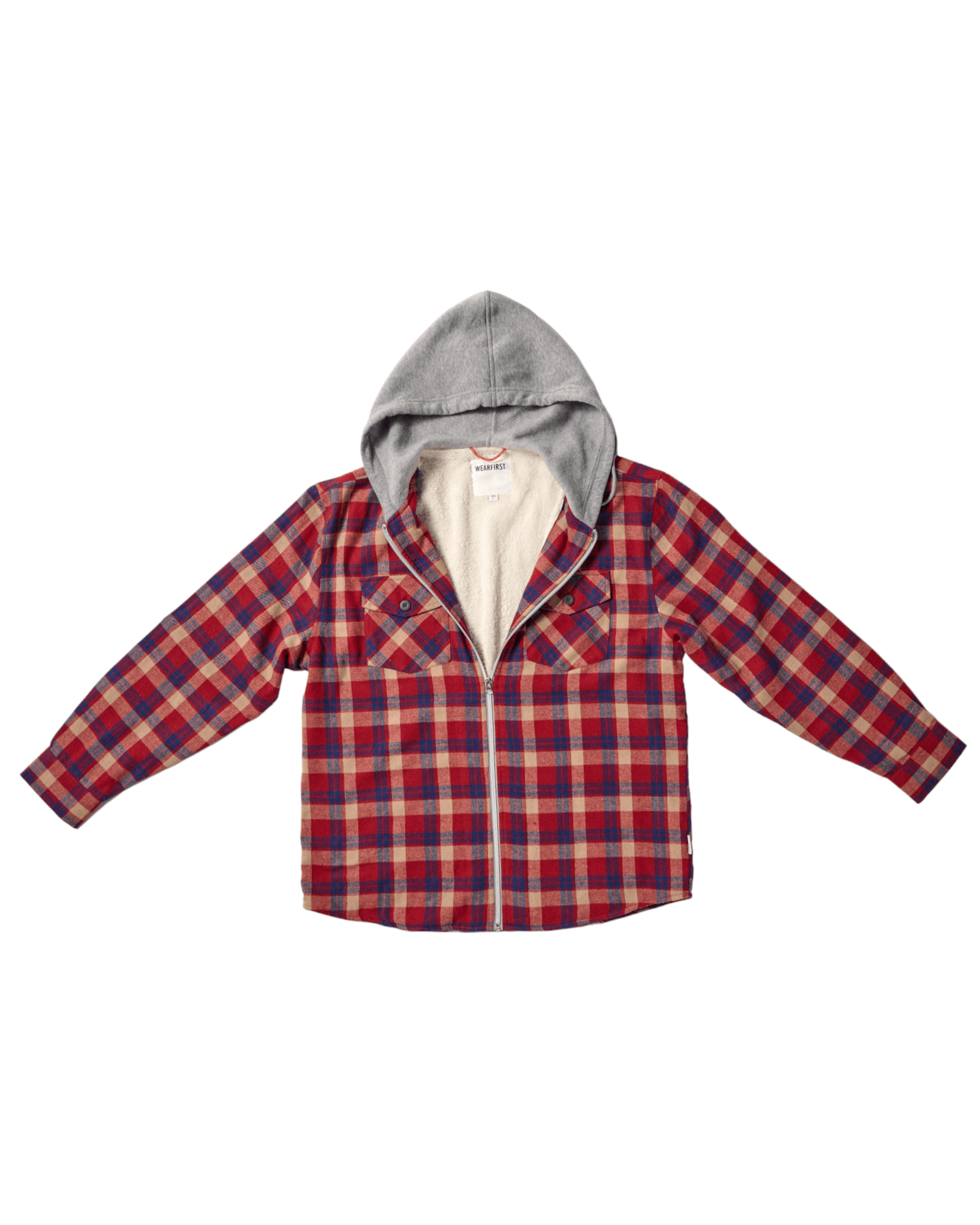 Woodsman Sherpa Fleece Lined Men's Hooded Flannel
